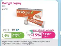 Kulcs Patika Dologel Fogíny gél ajánlat