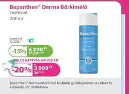 Kulcs Patika Bepanthen Derma Bőrkímélő Tusfürdő ajánlat