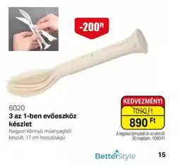 BetterStyle 3 az 1-ben evőeszköz készlet ajánlat