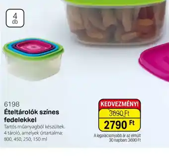 BetterStyle Ételtárolk színes fedelekkel ajánlat