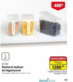 BetterStyle Ételtart fedővel és fogantyúval ajánlat