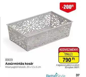 BetterStyle Azsúrmintás kosár ajánlat