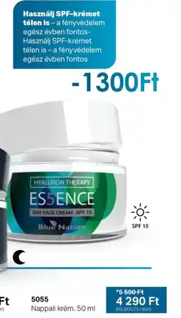 BetterStyle Blue Nature Hyaluron Therapy ES5ENCE Day Face Cream SPF 15 ajánlat