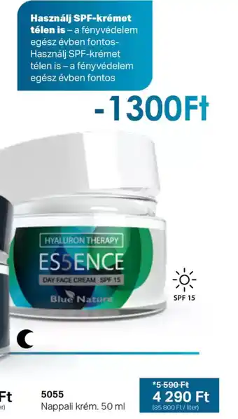 BetterStyle Blue Nature Hyaluron Therapy ES5ENCE Day Face Cream SPF 15 ajánlat