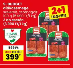 Interspar S-Budget diákszemeg ajánlat