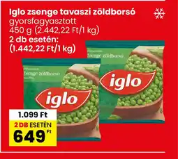 Interspar Iglo zsenge tavaszi zöldbors ajánlat