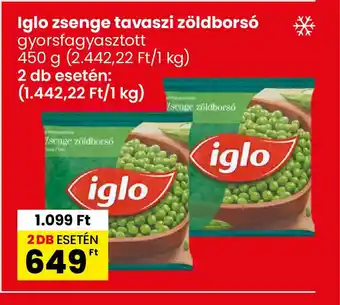 Interspar Iglo zsenge tavaszi zöldbors ajánlat