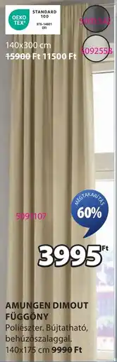 JYSK Amungen dimout függöny ajánlat