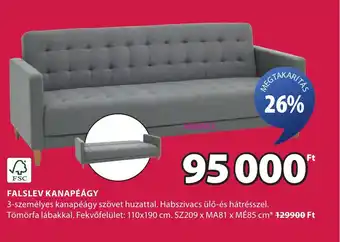 JYSK Falslev kanapéágy ajánlat