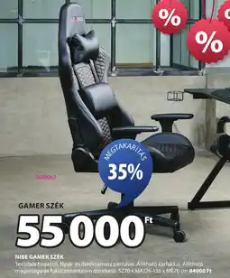 JYSK Nibe gamer szék ajánlat