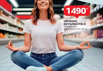 Auchan Női Basic Egyszínű Pl ajánlat