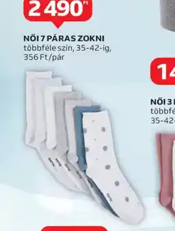 Auchan Női 7 pár zokni ajánlat