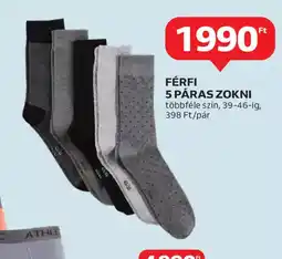 Auchan Férfi 5 pár zokni ajánlat