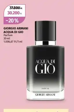 Müller Giorgio Armani Acqua di Gio Parfum ajánlat