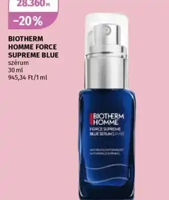 Müller Biotherm Homme Force Supreme Blue szérum ajánlat