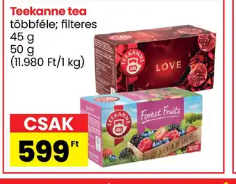 Spar Teekanne tea ajánlat