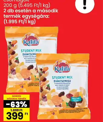 Spar Kalifa diákszemege ajánlat