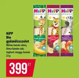 Coop HiPP Bio gyümölcsszelet ajánlat