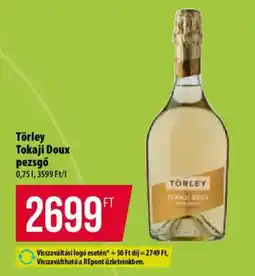 Coop Törley Tokaji Doux pezsgő ajánlat