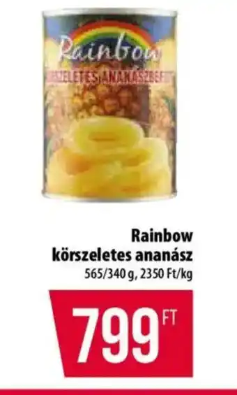 Coop Rainbow körszeletes ananász ajánlat