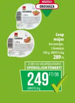 Coop Coop májas Kacsamájas, Libamájas ajánlat