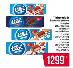 Coop Tibi csokoládé ajánlat