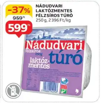 Auchan Nádudvari laktózmentes félzsíros túró ajánlat