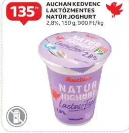 Auchan Auchan kedvenc laktózmentes natúr joghurt ajánlat