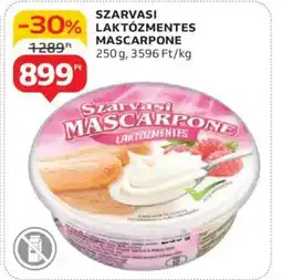 Auchan Szarvasi laktózmentes mascarpone ajánlat