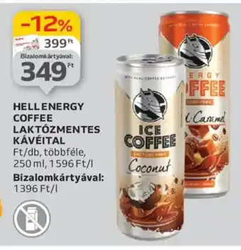 Auchan Hellenergy coffee laktózmentes kávéital ajánlat