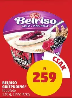 PENNY Belriso grízpuding ajánlat