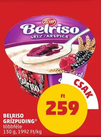 PENNY Belriso grízpuding ajánlat