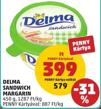 PENNY Delma sandwich margarin ajánlat