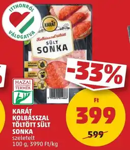 PENNY Karát kolbásszal töltött sült sonka ajánlat