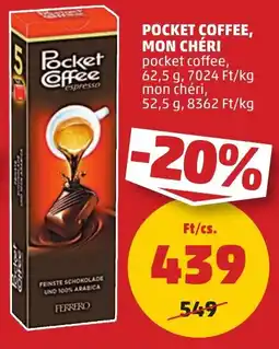 PENNY Pocket coffee, mon chéri ajánlat