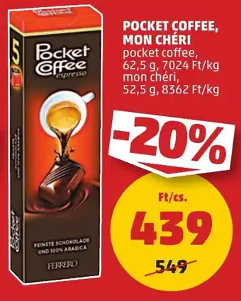 PENNY Pocket coffee, mon chéri ajánlat