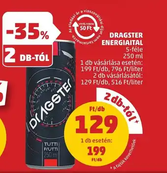 PENNY Dragster energiaital ajánlat