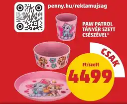 PENNY Paw patrol tányér szett csészével ajánlat