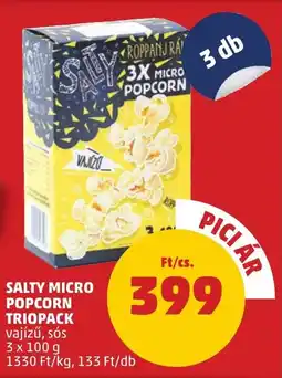 PENNY Salty micro popcorn triopack ajánlat