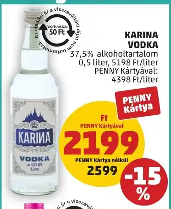 PENNY Karina vodka ajánlat