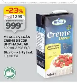 Auchan Meggle vegán creme decor uht habalap ajánlat