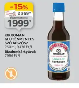 Auchan Kikkoman gluténmentes szójaszósz ajánlat