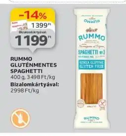 Auchan Rummo gluténmentes spaghetti ajánlat