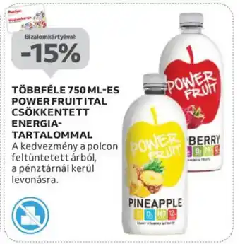 Auchan Többféle 750 ml-es power fruitital csökkentett ajánlat