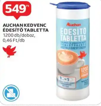 Auchan Auchan kedvenc édesítő tabletta ajánlat