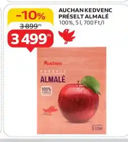 Auchan Auchan kedvenc préselt almalé ajánlat