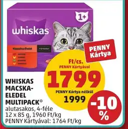 PENNY Whiskas Macska- eledel multipack ajánlat