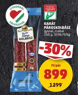 PENNY Karát pároskolbász ajánlat