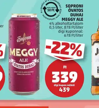 PENNY Soproni vatos Meggy Ale ajánlat