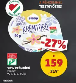 PENNY Sissy Krémtúr vaníliás ajánlat